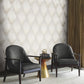 Starfall Dove Metallic Ikat Wallpaper