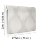 Starfall Dove Metallic Ikat Wallpaper