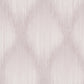 Starfall Mauve Metallic Ikat Wallpaper