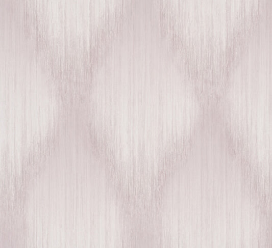 Starfall Mauve Metallic Ikat Wallpaper