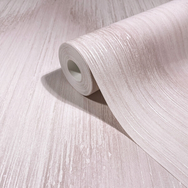 Starfall Mauve Metallic Ikat Wallpaper