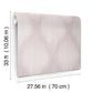 Starfall Mauve Metallic Ikat Wallpaper