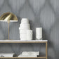 Starfall Pewter Metallic Ikat Wallpaper