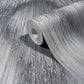 Starfall Pewter Metallic Ikat Wallpaper