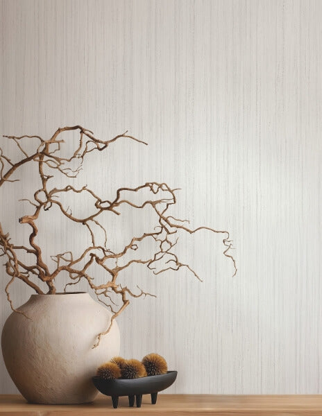 Indra Dove Striated Wallpaper