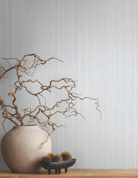Indra Light Grey Striated Wallpaper