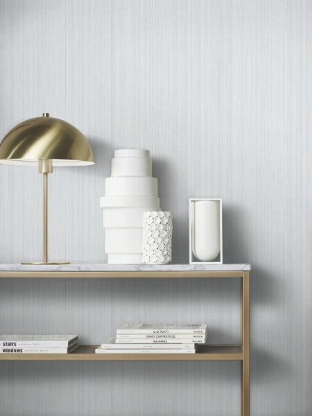 Indra Light Grey Striated Wallpaper