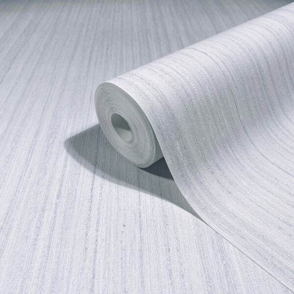 Indra Light Grey Striated Wallpaper