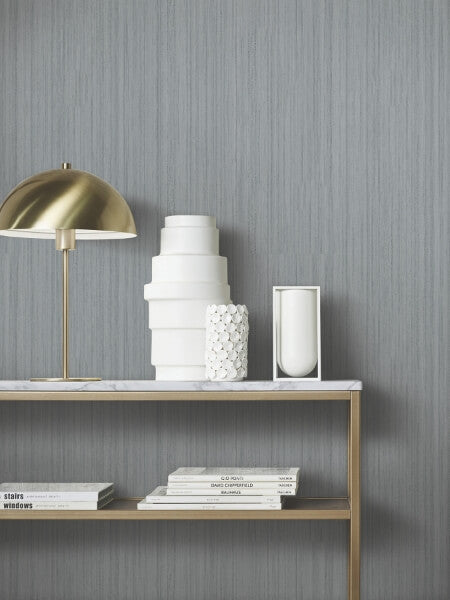 Indra Grey Striated Wallpaper