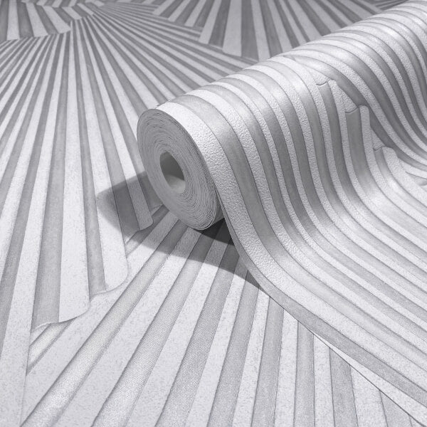 Lumiere Off-White Deco Geo Wallpaper
