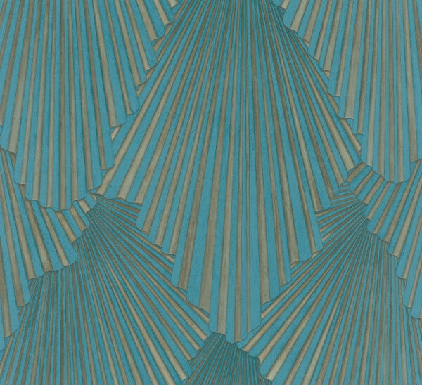 Lumiere Teal Deco Geo Wallpaper