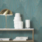 Lumiere Teal Deco Geo Wallpaper