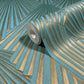 Lumiere Teal Deco Geo Wallpaper
