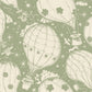 Ballongerna Green Wallpaper