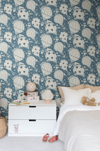 Ballongerna Dark Blue Wallpaper