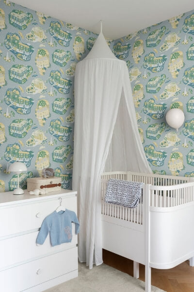 Staden Light Blue Wallpaper