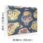 Staden Dark Blue Wallpaper