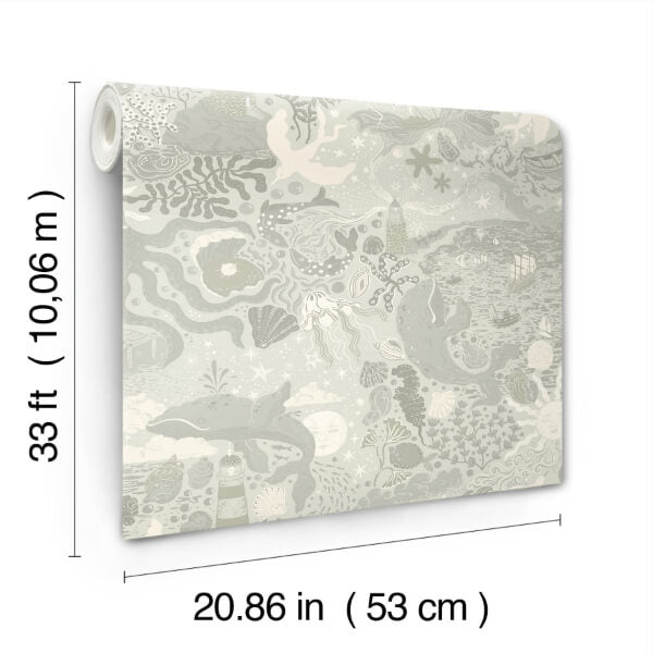 Havet Light Blue Wallpaper