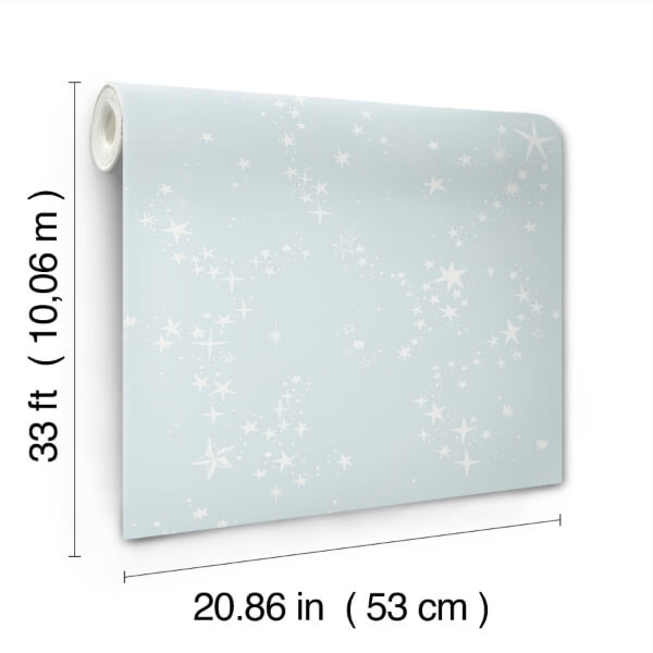 Stjarnhimmel Light Blue Wallpaper