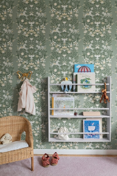Cirkus Sea Green Wallpaper