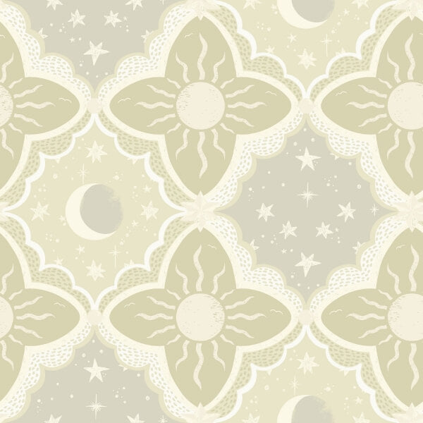 Sol & Mane Green Wallpaper