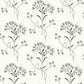 Wildflower Black & White Wallpaper