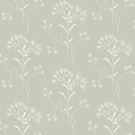 Cupola Wildflower Light Grey & White Wallpaper