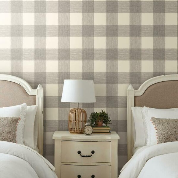 Common Thread Cream & Black Wallpaper