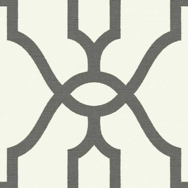 Repurpose Woven Trellis Charcoal Wallpaper