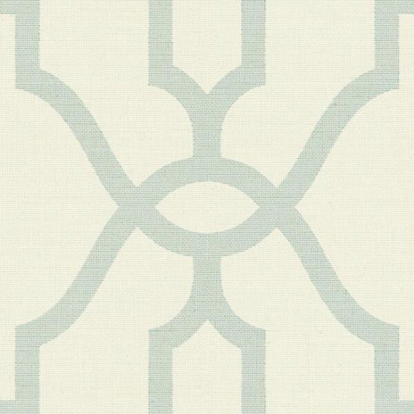 Woven Trellis Eggshell Wallpaper