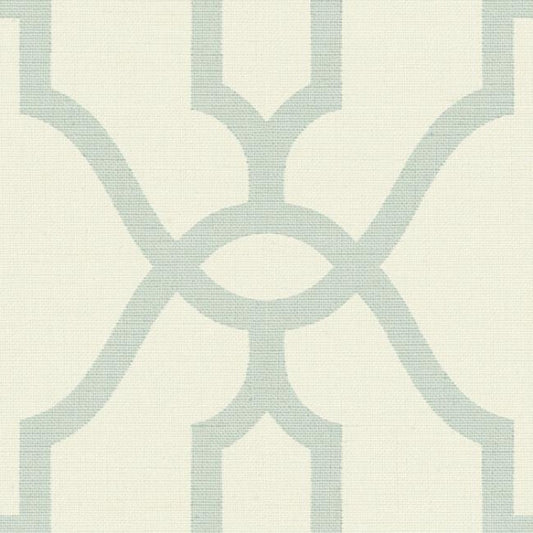 Woven Trellis Eggshell Wallpaper