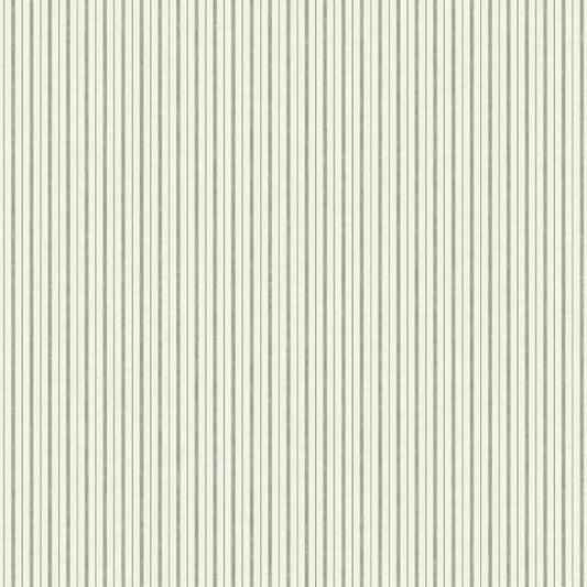 French Ticking Charcoal & Black Wallpaper