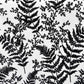 Forest Fern Flock Black Wallpaper