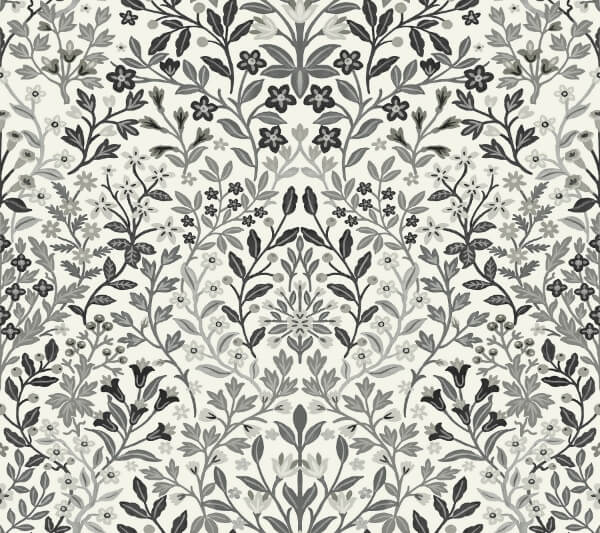 Garden White & Black Terrace Wallpaper