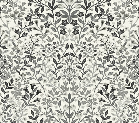 Garden White & Black Terrace Wallpaper