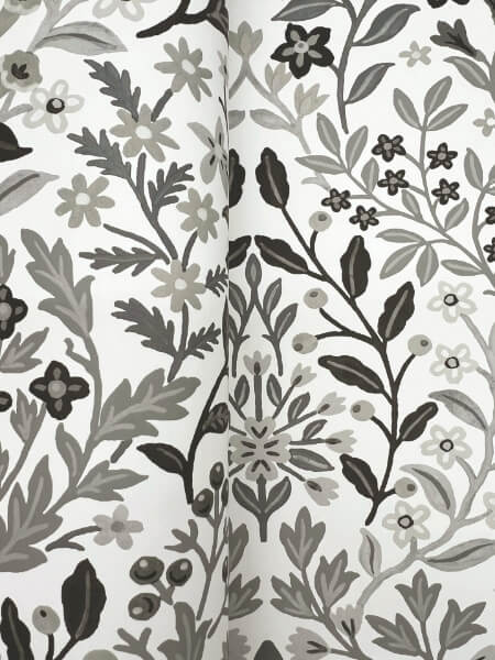 Garden White & Black Terrace Wallpaper