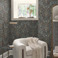 Garden Black & Neutral Terrace Wallpaper