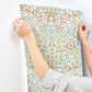 Garden White & Multicolor Terrace Wallpaper