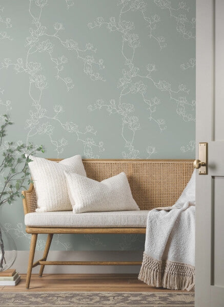 Magnolia Eucalyptus Branches Wallpaper