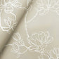 Magnolia Taupe Branches Wallpaper
