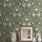 Colette Olive Wallpaper