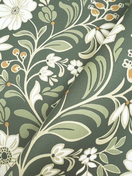 Colette Olive Wallpaper