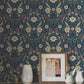 Colette Navy Wallpaper
