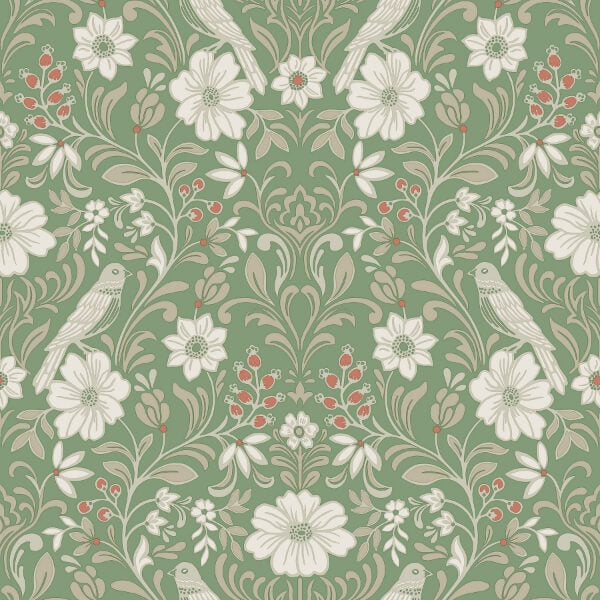 Colette Bright Green Wallpaper
