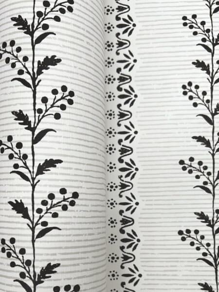 Everleigh White & Black Wallpaper