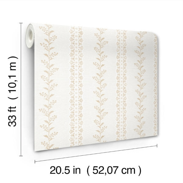 Everleigh Ochre Wallpaper