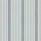 French Navy Linen Stripe Wallpaper
