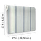French Navy Linen Stripe Wallpaper