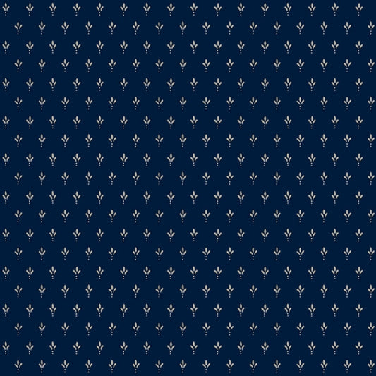 Charm Navy Wallpaper