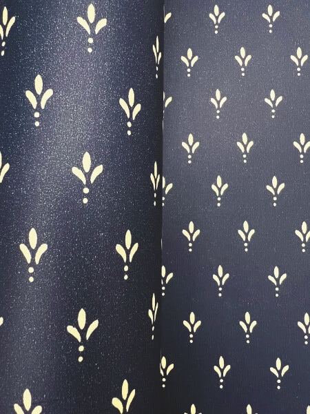 Charm Navy Wallpaper